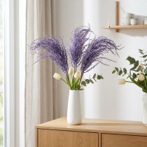 Article Plantes artificielles herbe sèche violette floquée artificiellement 62cm 3pcs