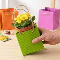 Article Sac cadeau, sac en papier avec poignées, emballage coloré, 10,5 cm, lot de 8