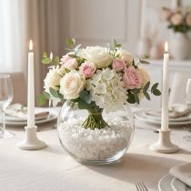 Article Pierres de verre 4 mm - 10 mm, nacre 2 kg