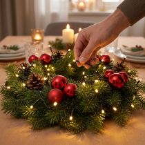 Article Guirlande lumineuse riz LED 120 9m blanc chaud