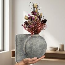 Article Fleurs séchées trèfle violet fleurs de paille lin aneth 35cm 150g