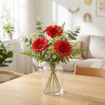 Article Fleurs artificielles Gerbera Rouge 45cm