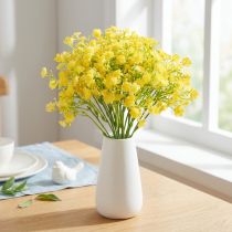 Article Gypsophile paniculée herbe de gypse fleurs jaunes L46cm 4 pcs