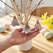 Article Décoration fleurs de muguet en céramique à suspendre Ø5cm 6 pcs