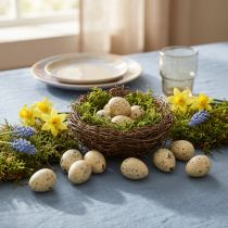 Article Oeufs de caille décoration Oeufs soufflés de Pâques crème 3cm 50 pcs
