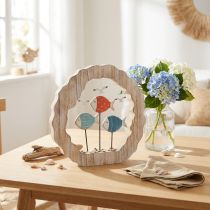 Article Décoration de table poisson bois à poser décoration maritime bleu, rouge Ø28cm
