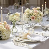 Article Ruban décoratif, crème, cœurs, perles, décoration de mariage, 10 mm, 5 m