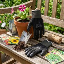 Article Gants de jardinage en nylon Kixx taille 10 noir