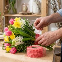 Article Ruban mesh 4,5cm x 10m rose