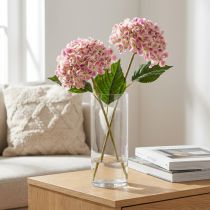 Article Fleur d'hortensia artificielle élégante et durable, 80 cm, 2 pièces