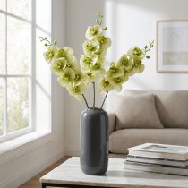 Article Orchidée Artificielle Jaune Vert Phalaenopsis L83cm