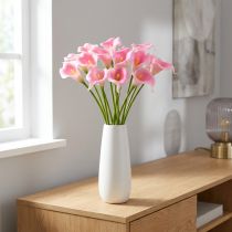 Article Calla fleur décorative rose 57cm 12pcs