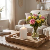 Article Bougie pilier 80/80 blanche 6 pcs