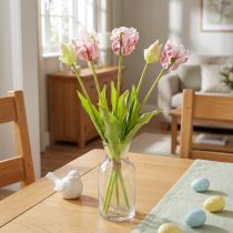 Article Bouquet de fleurs artificielles 5 tulipes perroquet Tulipes artificielles 40cm