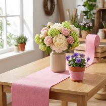 Article Ruban en feutre, sangle pour pot, rose antique, 15 cm de large, 5 m de long