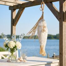 Article Poisson à accrocher, maritime, cintres de décoration avec poisson, décorations de fête tropicales