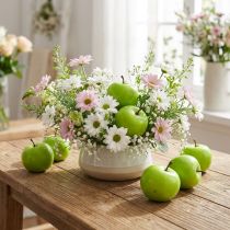 Article Mini pomme artificielle vert Ø4cm 24 pcs