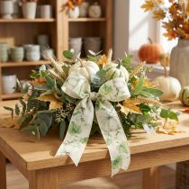 Article Ruban cadeau citrouille vert automne 40 mm 15 m