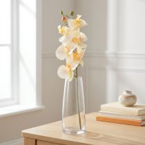 Article Orchidée Artificielle Crème Orange Phalaenopsis 78cm