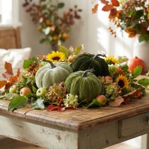 Article Décoration d'automne citrouille vert clair vert vert foncé Ø13cm 3 pcs