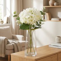 Article Hortensia artificiel géant décoratif blanc Ø 23 cm L 84 cm