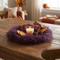 Article Fibre de sisal violette pour loisirs créatifs et décoration, 300 g