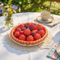 Article Faux gâteau décoratif à la fraise pour la décoration de gâteaux, Ø15cm
