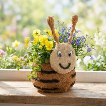 Article Pot de fleurs en forme d'abeille, panier décoratif pour plantes, idéal pour une décoration intérieure ludique, printemps-été, 24 cm, lot de 2