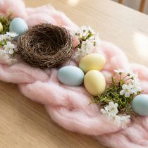 Article Laine décorative rose, cordon de laine de 2 m pour feutrage, loisirs créatifs et art floral