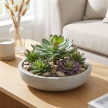 Article Succulente artificielle verte 27cm