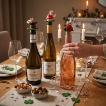 Article Bouchon de vin bouchon de champagne bouchon de vin symboles porte-bonheur 6,5 cm 3 pcs