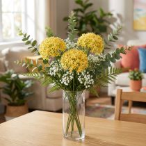 Article Oignon ornemental Allium sauvage artificiel Jaune 70cm 3 pcs
