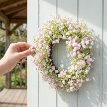 Article Couronne de fleurs artificielles couronne de porte décoration murale Ø30cm H6cm