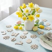 Article Décoration Pâques et Printemps Déco à parsemer et à suspendre Blanc paillettes 2–4cm 64p