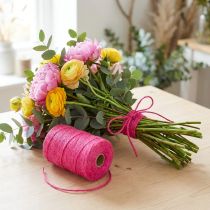 Article Ruban de jute cordon de jute ruban jute fuchsia Ø2mm 200m