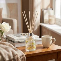 Article Bâtonnets parfumés parfum d'ambiance verre vanille musc blanc 100ml