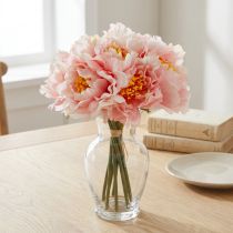 Article Paeonia Pivoine Fleur Artificielle Pivoine Rose Ø6cm 28cm 7 pcs