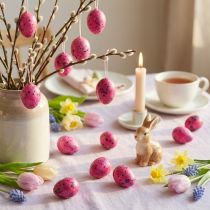 Article Œufs de caille roses 3,5-4 cm, œufs soufflés, décoration de Pâques, 50 pièces