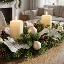 Article Fibres de palmier blanc séchées décoratives, 250 g, matériel de loisirs créatifs