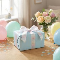 Article Ruban cadeau décoration anniversaire Joyeux Anniversaire 40mm 15m