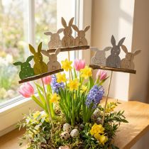 Article Fiche de déco lapin H37cm 8pcs