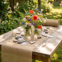 Article Toile de jute nature 140cm 10m