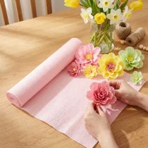 Article Papier crépon pour fleuriste, rose, 50 × 250 cm, lot de 5
