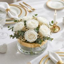 Article Infinity Roses Grand Ø5,5-6cm Blanc 6 pcs