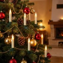 Article Bougies d'arbre LED à piles scintillantes 10 LED H10cm
