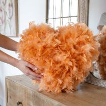 Article Plumes orange pour bricolage de printemps et de Pâques 5-10cm 20g