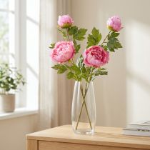 Article Roses artificielles Pivoines artificielles en rose L80cm 2pcs