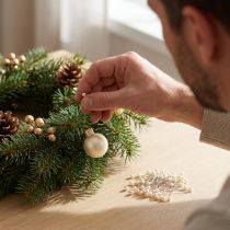 Article Épingles à tête de nacre Ø4 mm 40 mm Champagne