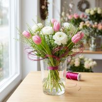 Article Fil effet bouillon Ø0,30 mm 100 g/140 m Rose – Fil décoratif pour fleurs et fenêtres
