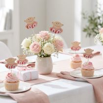 Article Plug Bébé 5cm L25cm Rose 20 pcs